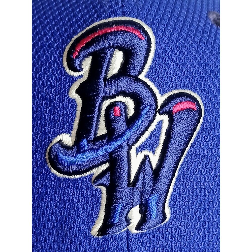 New Era Pensacola Blue Wahoos MiLB Fitted Baseball Cap Size 7 Blue